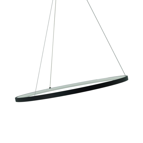 Lampa wisząca Peoria czarno-biała LED 1x36W Neutralna biel 3500lm IdeaLED
