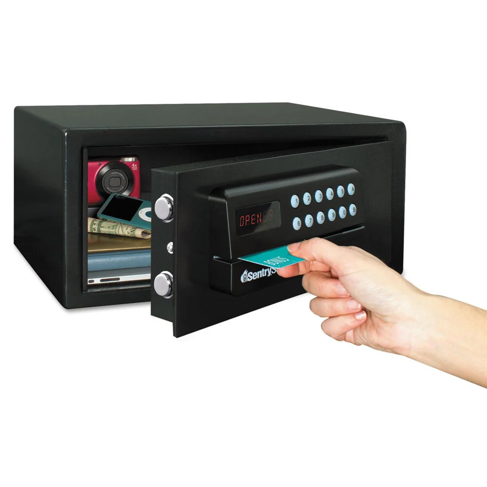 Sentry Safe Electronic Lock/Card Swipe Security Safe 1.1 ft3 18-inch wide x 16-inch deep x 9h Black