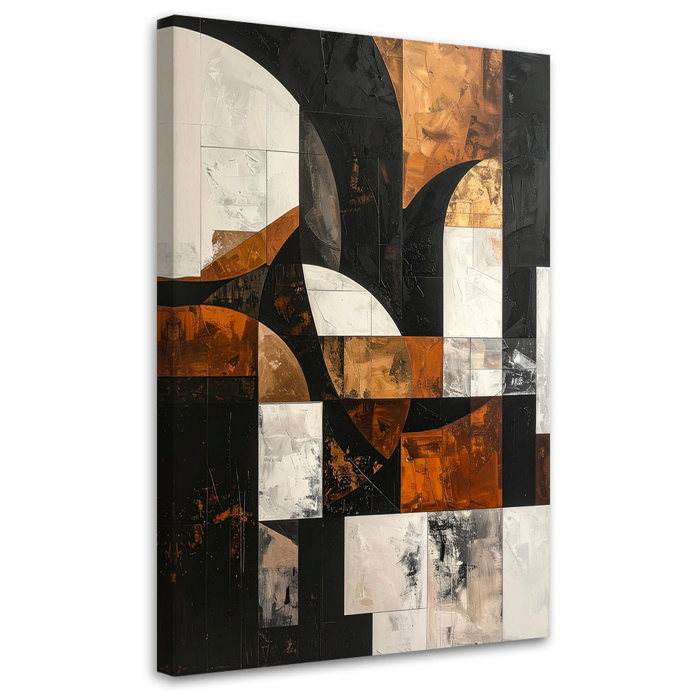 Obraz do salonu sypialni biura loftu, Geometryczne formy abstrakcja 20x30
