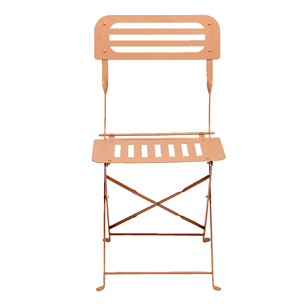 Chaise de jardin pliante Rio acier jaune ocre 41xP46xH81cm