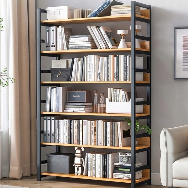 Regał industrialny 6 półek drabinka na książki 174 cm