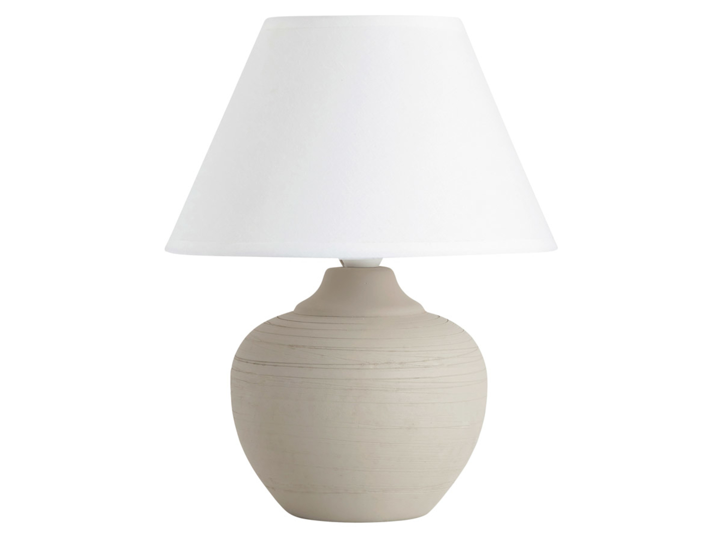 Lampa stołowa Molly cermiczna beżowo-biała