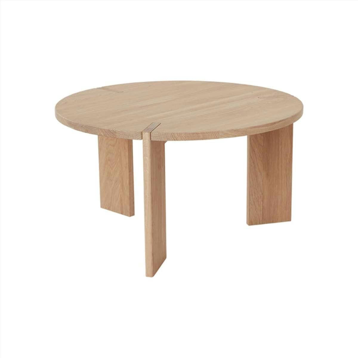 OY - Table basse marron chêne Ø65xH36cm
