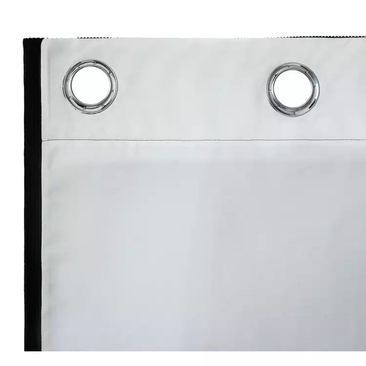 Habitat Cord Eyelet Curtains - Black - 117x137cm