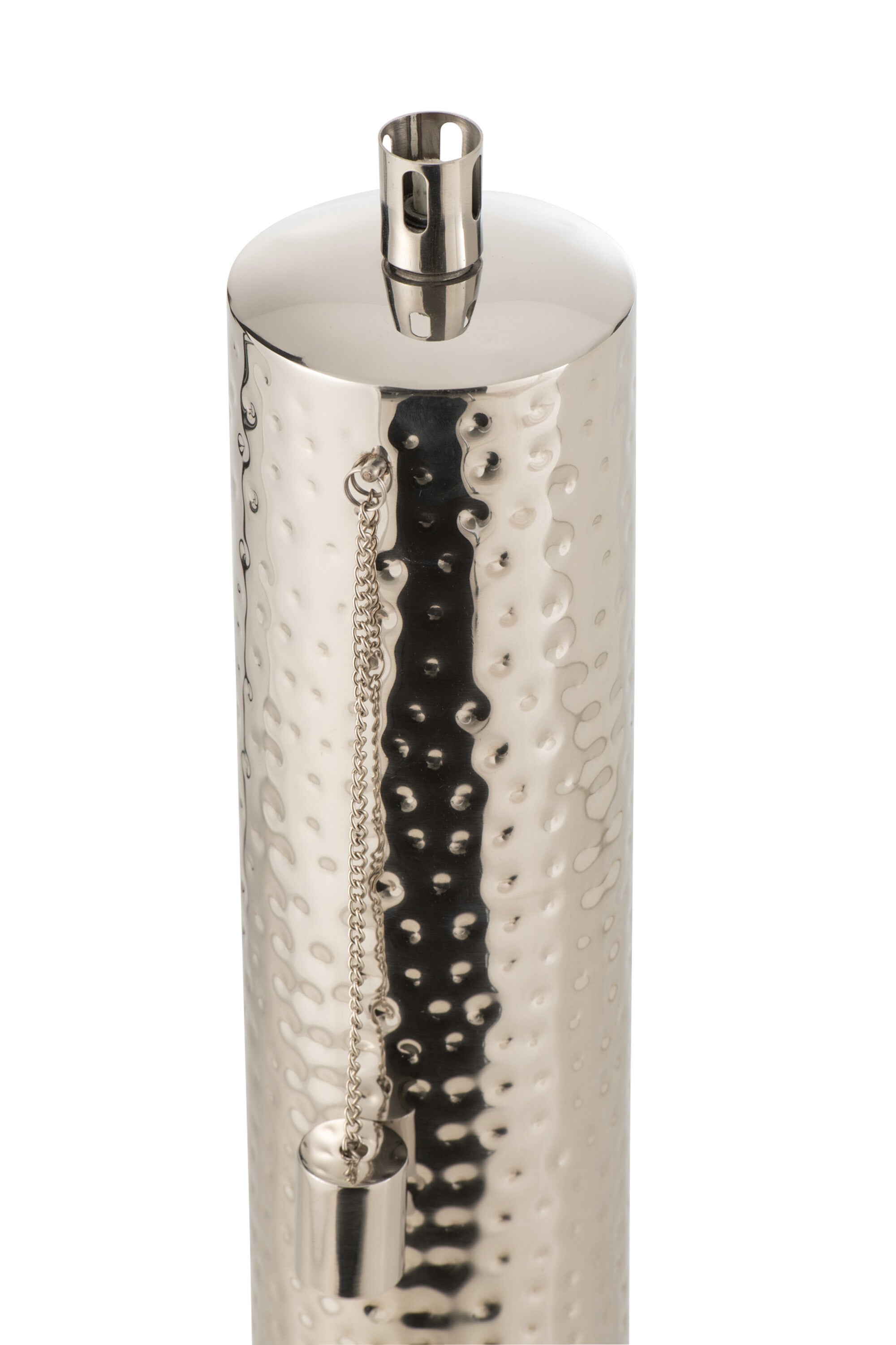 J-Line fakkel Tiffany - staal - zilver - medium
