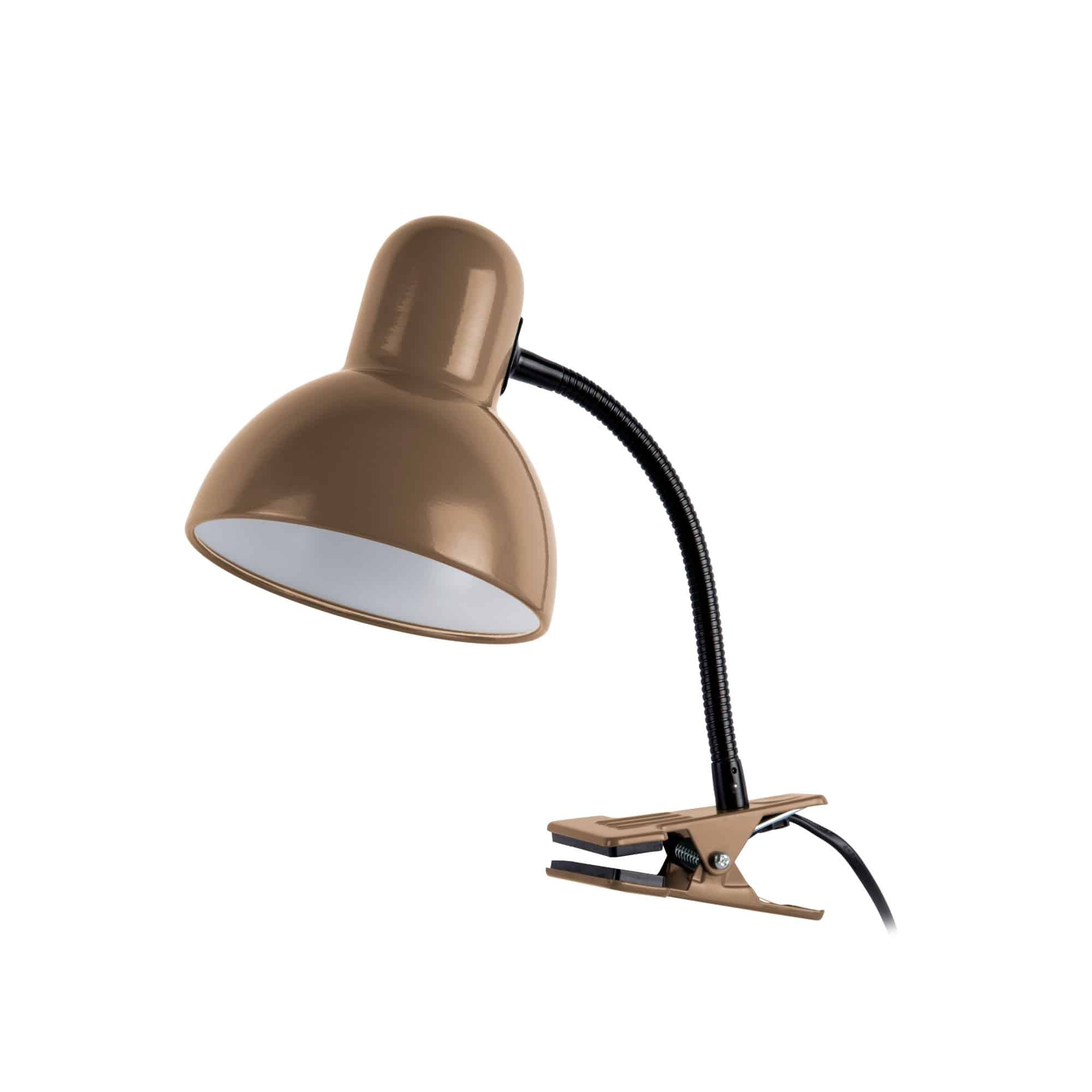 Leitmotiv tafellamp New Retro - bruin - Ø14cm