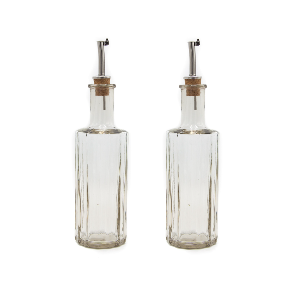 Brût Homeware olie en azijnstel Reed - helder