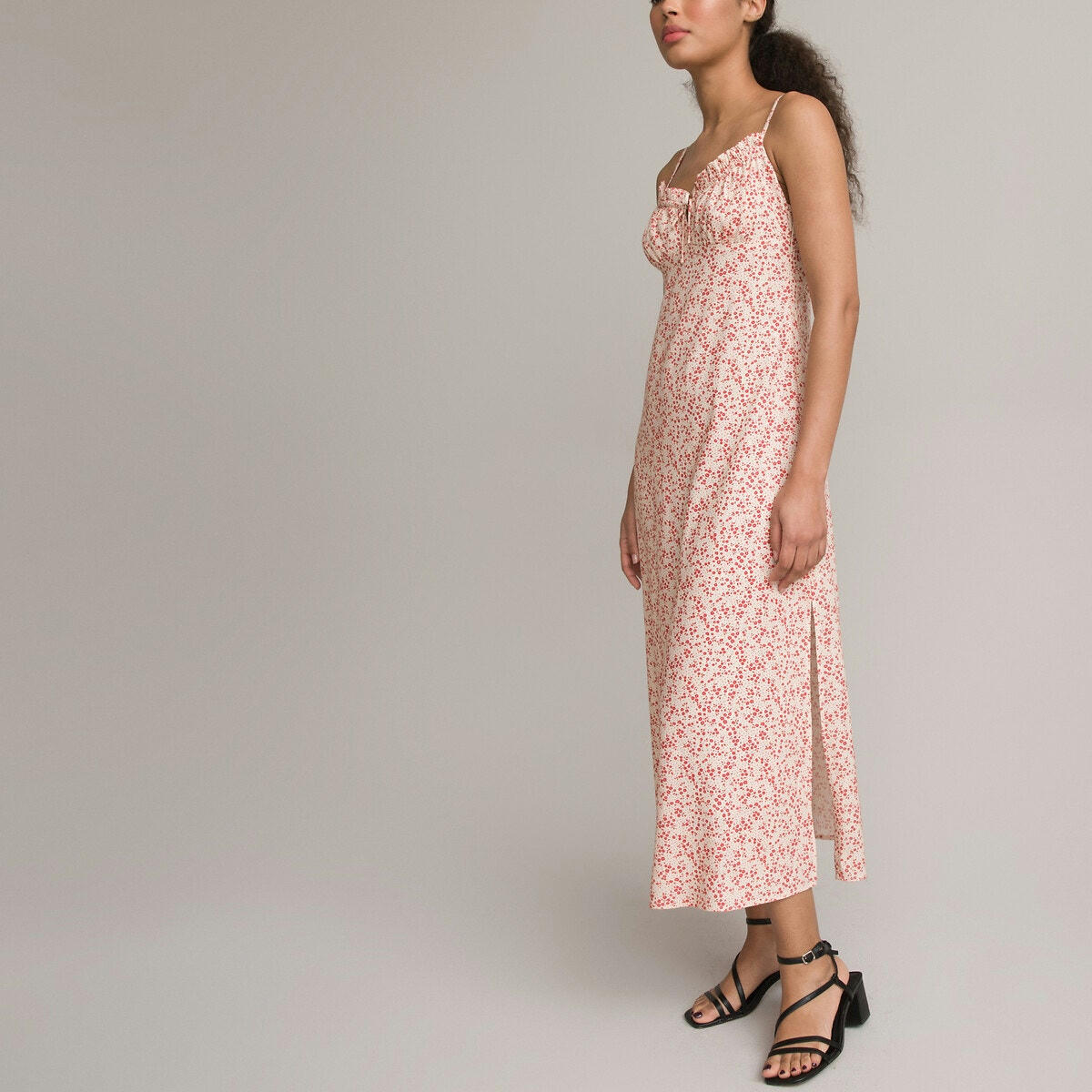 Robe à bretelles, maxi longue