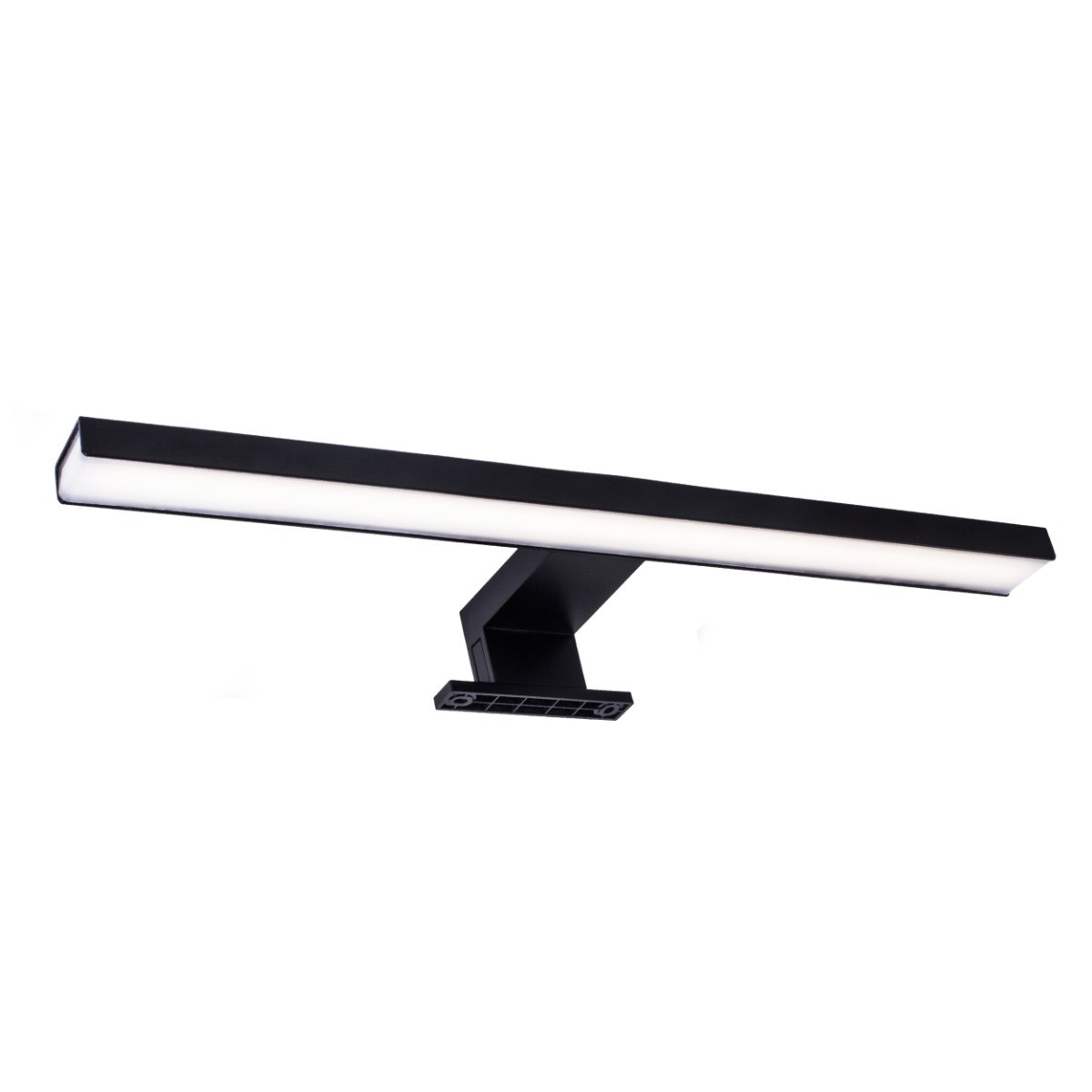 Kinkiet SAMOSczarno-biały LED 1x8W 900lm wym:4,4x40x10cm IP44 Polux