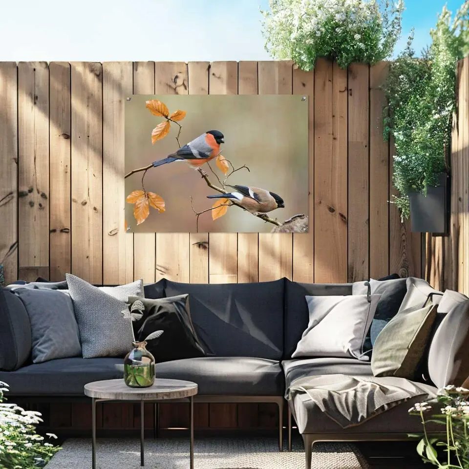 Tuinposter Goudvink - 60 x 80 - Oranje