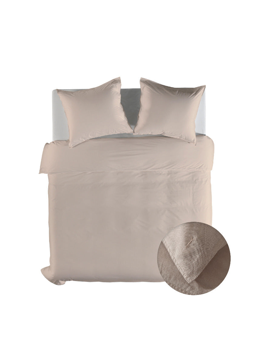 Yellow Dekbedovertrek Linnen Katoen Suites Saint Tropez - dollar sand