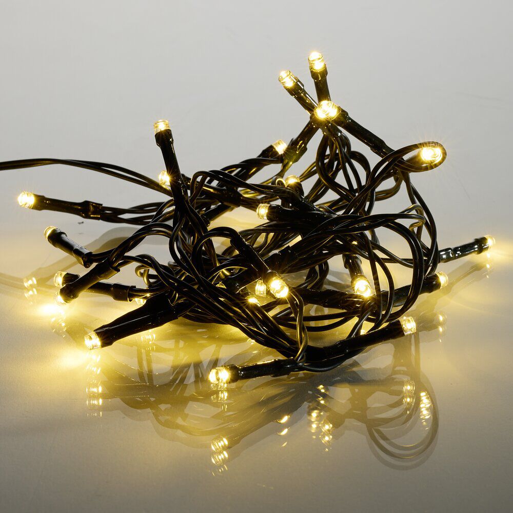 Guirlande de No&euml;l lumineuse 30LED éclairage blanc chaud L217cm