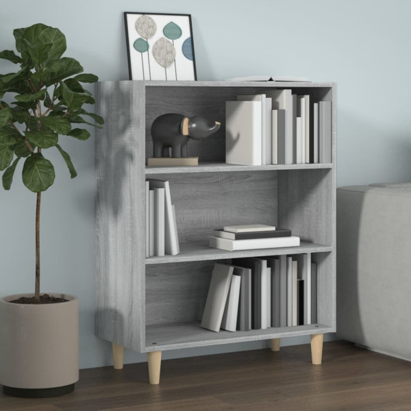 Szafka Szara Dąb Sonoma 69.5x32.5x90 cm do Salonu Pokoju Sypialni