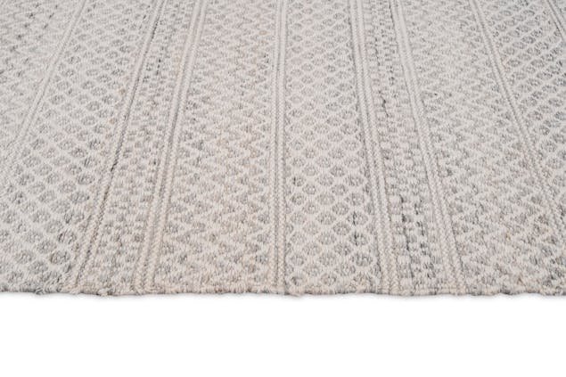 Hazel Cream and Grey Indoor Outdoor PET Runner Rug
