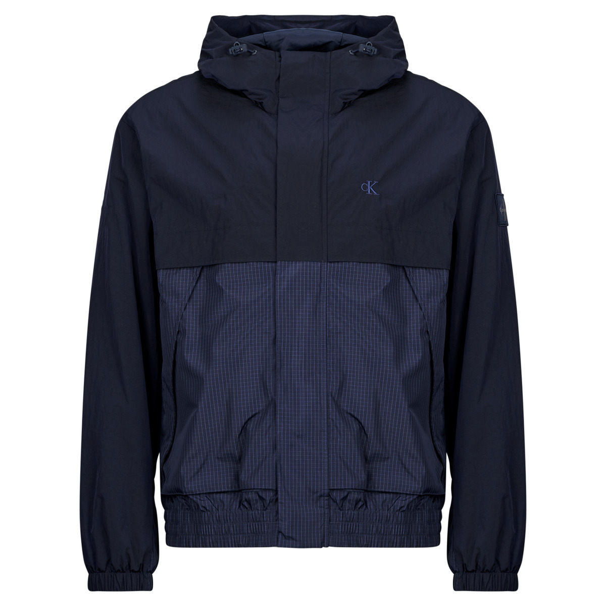 Calvin Klein Jeans - LS LTWT NYLON MIXED MEDIAWINDBR - Marine