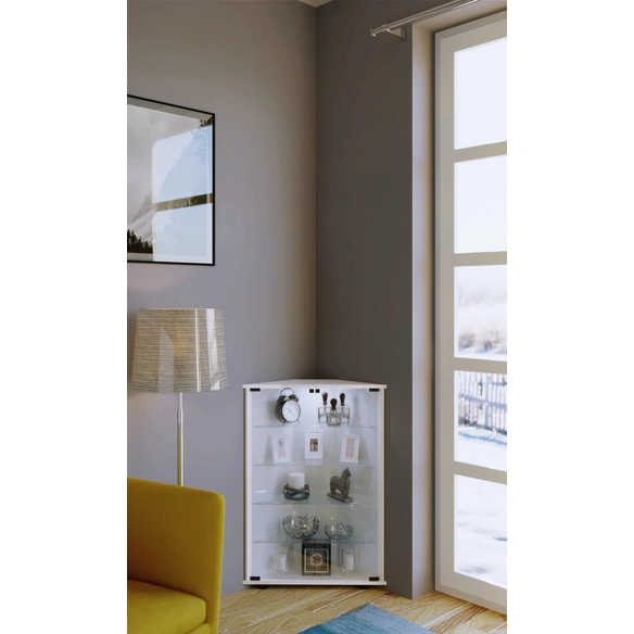 Vitrine »Jecka«, BxH: 67,3 x 88,1 cm, Holzwerkstoff/Glas