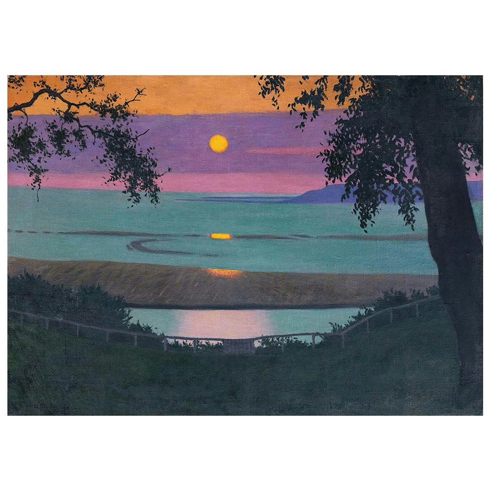 - Tableau - Coucher de Soleil à Grace - Félix Vallotton 50x70cm