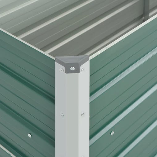 NNEVL Garden Raised Bed Galvanised Steel 100x40x77 cm Green