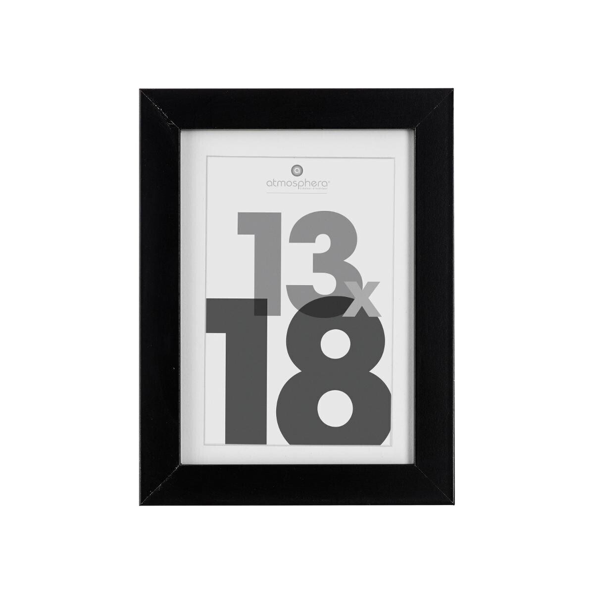 Wooden photo frame"Eva" Black, 13x18 cm