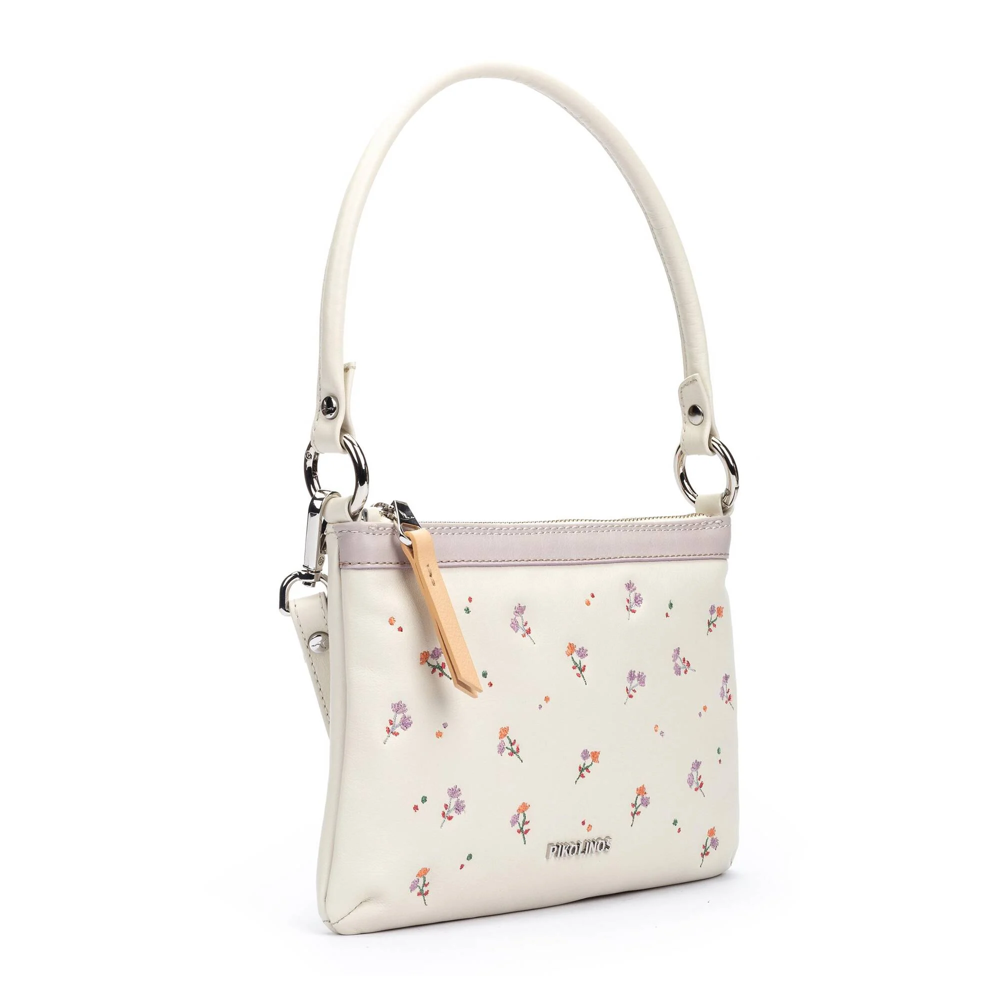 DURANGO - Bandolera de flores con doble asa para mujer