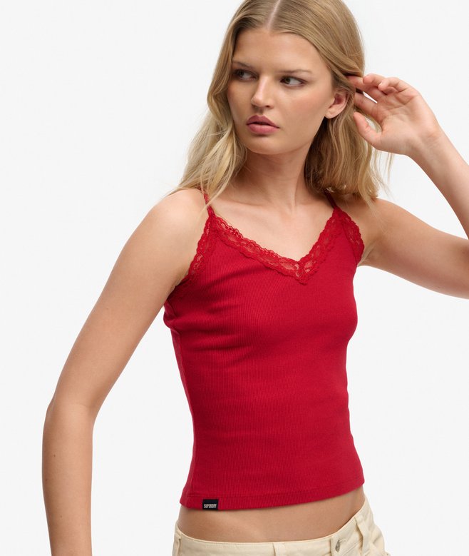 Essential Lace Trim Cami Top