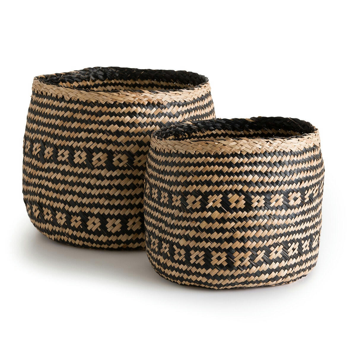 Lot de 2 paniers en herbier, Sariel