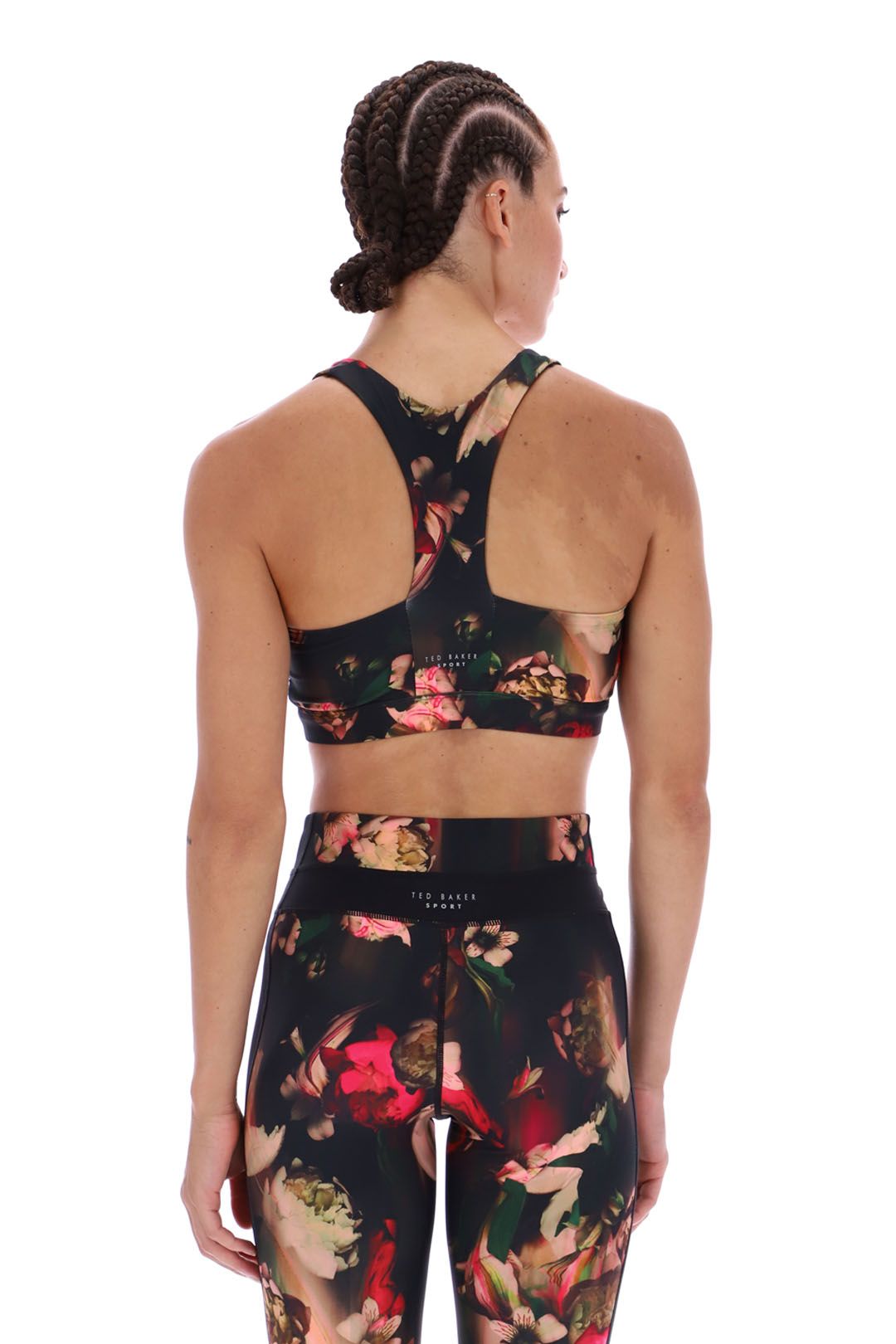 Ted Baker Tb Sport Nici Floral Mid Support Bra Orchid Print