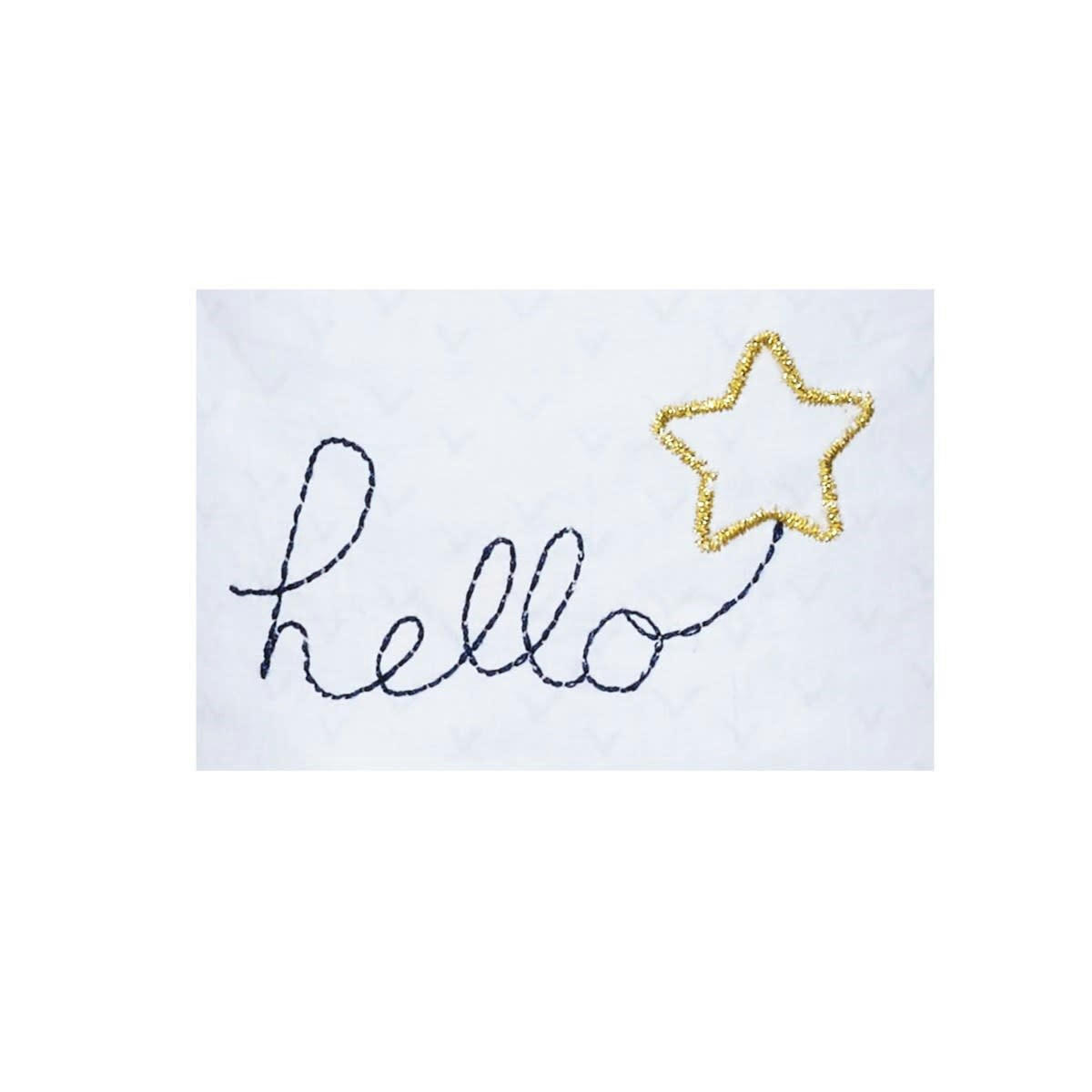 HELLO - Panière GigogneS en coton Bleu