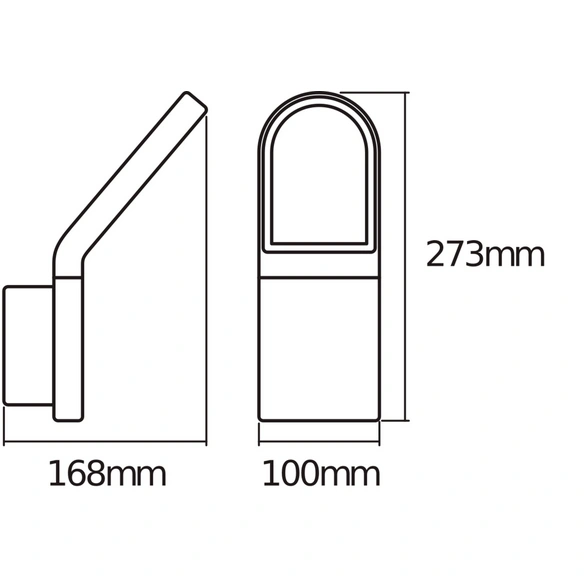 LED-Wand- und Deckenleuchte »ENDURA® STYLE WALL«, Dunkelgrau, 12,00 W