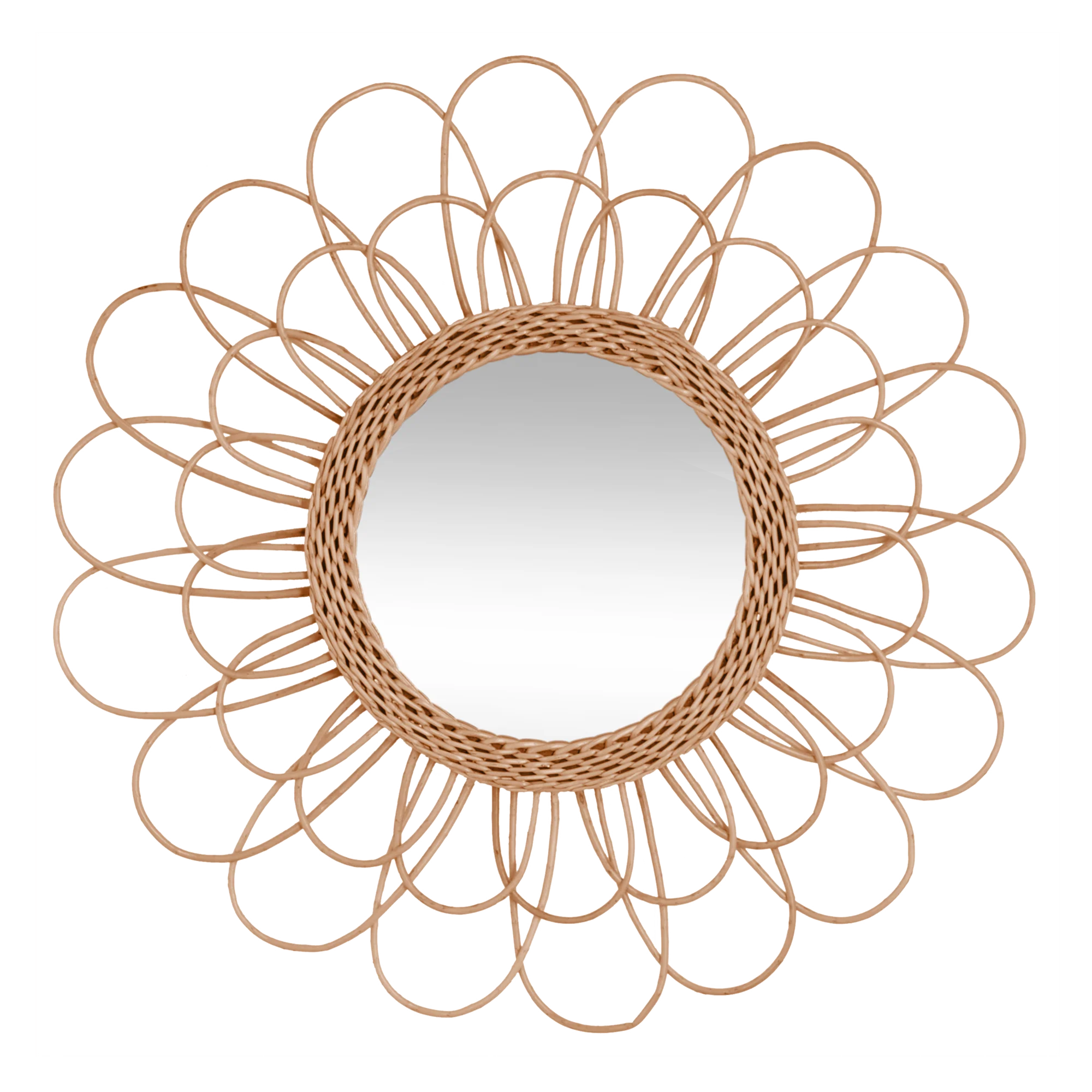 Miroir en rotin EPSYLONE