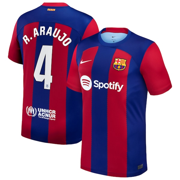 Ronald Araujo Barcelona Nike 2023/24 Home Replica Jersey - Royal/Aqua/White