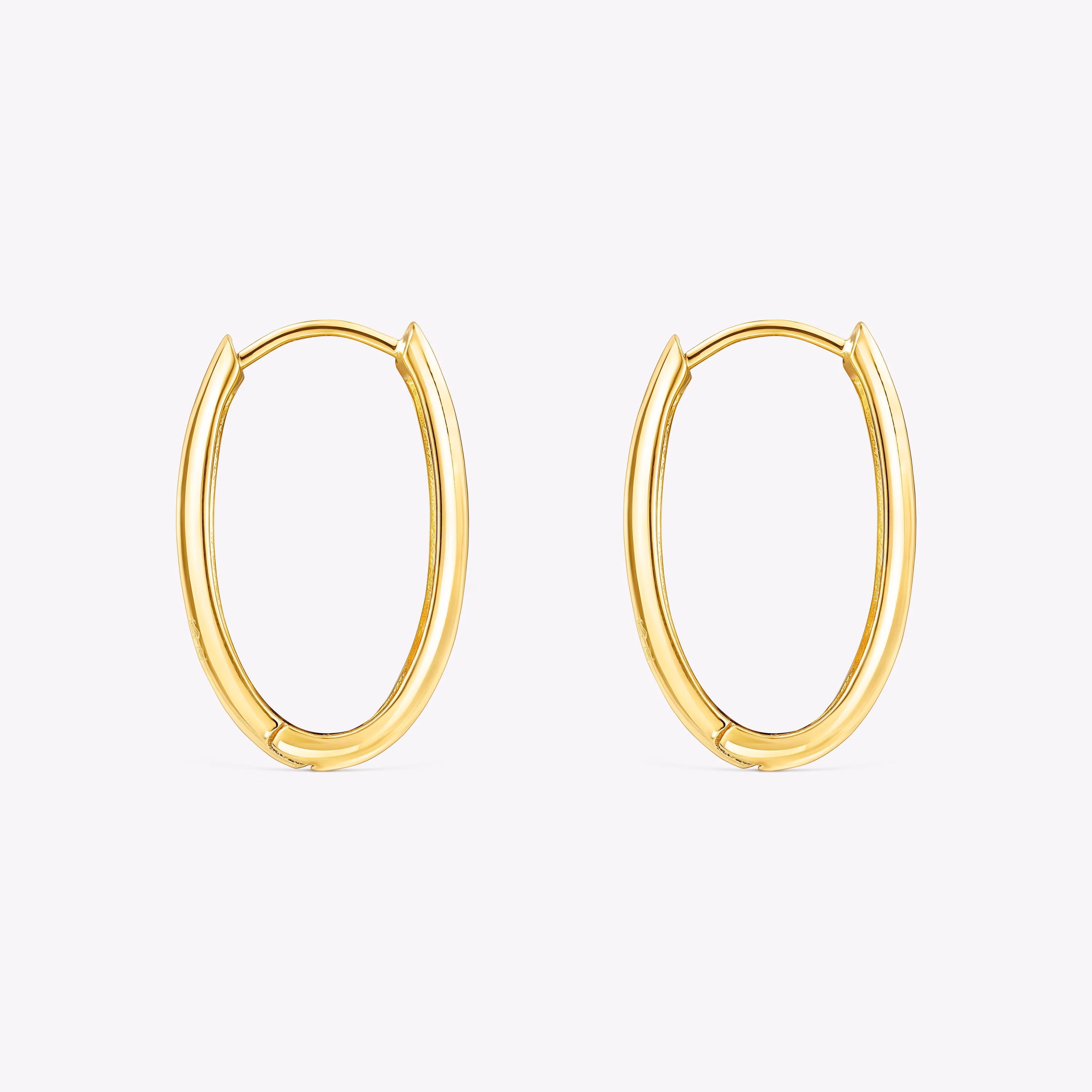 Pendientes oval con baño de oro 18 kt sobre plata TOUS Basics