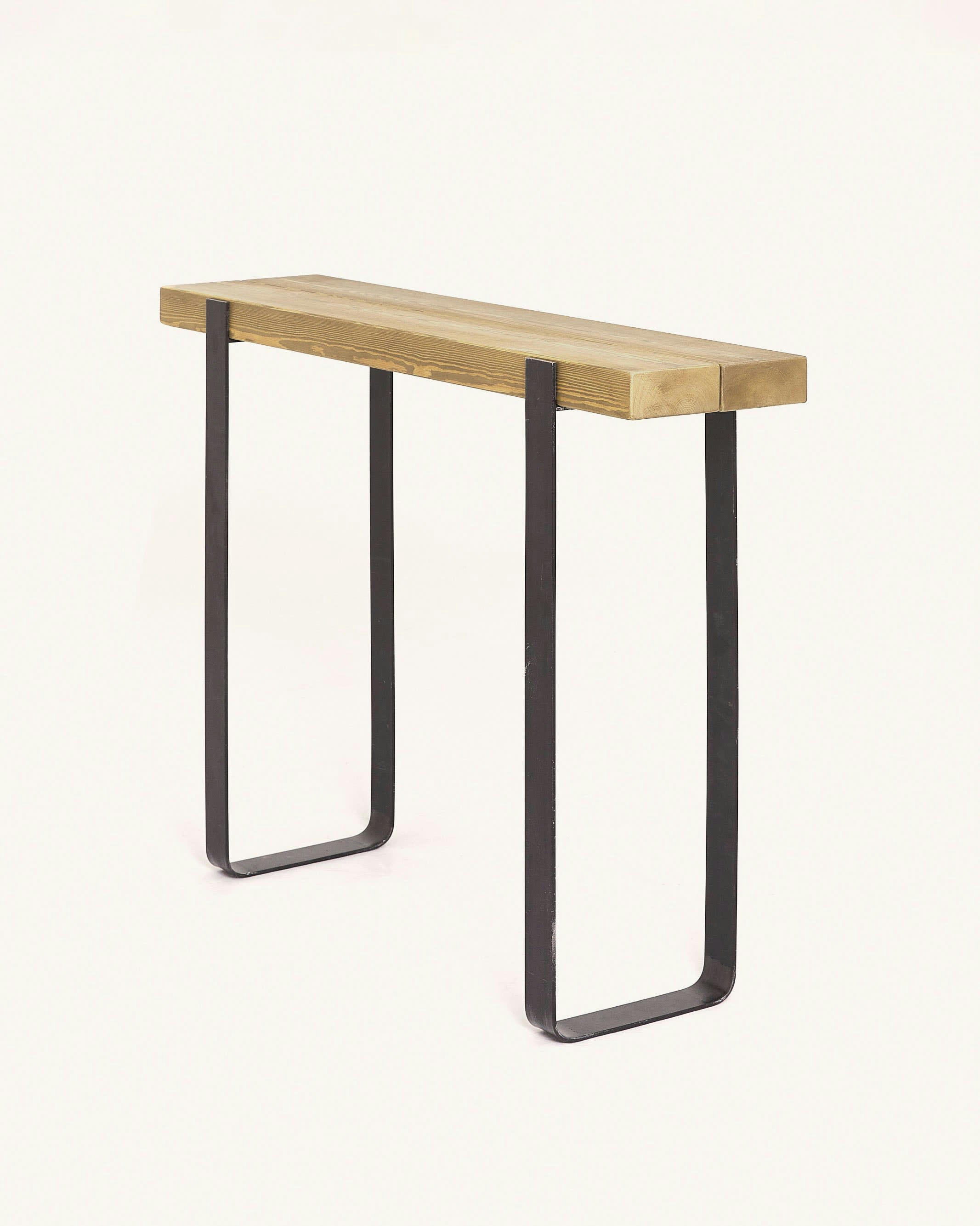 FARAJI - Console en bois de pin des flandres en couleur naturel 120 cm