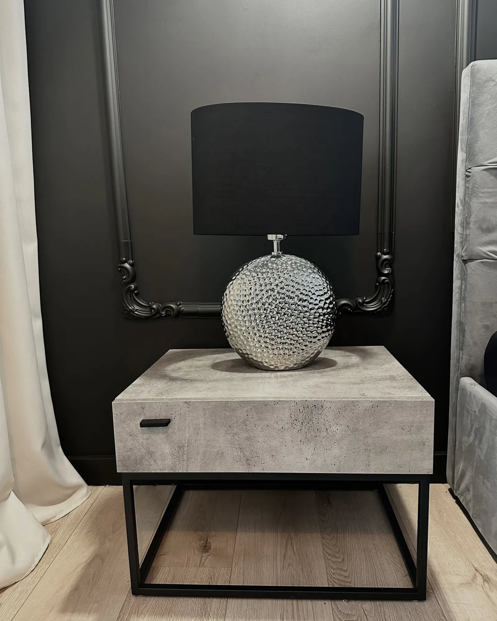 Table Lamp NASVA Ceramic Silver