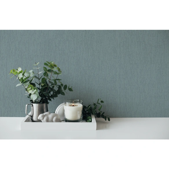 Vliestapete, BxL: 53 x 1005 cm, türkis