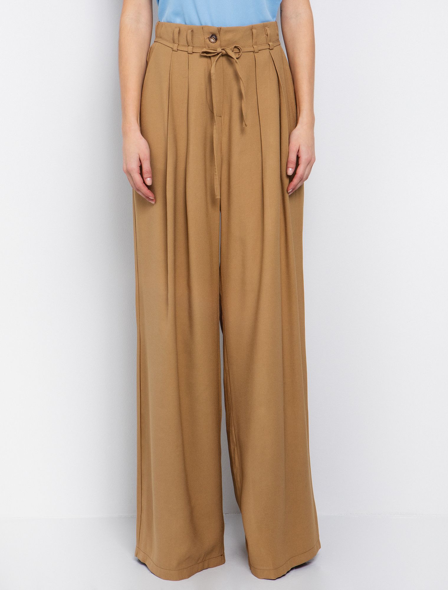 Palazzo παντελόνι με πιέτες