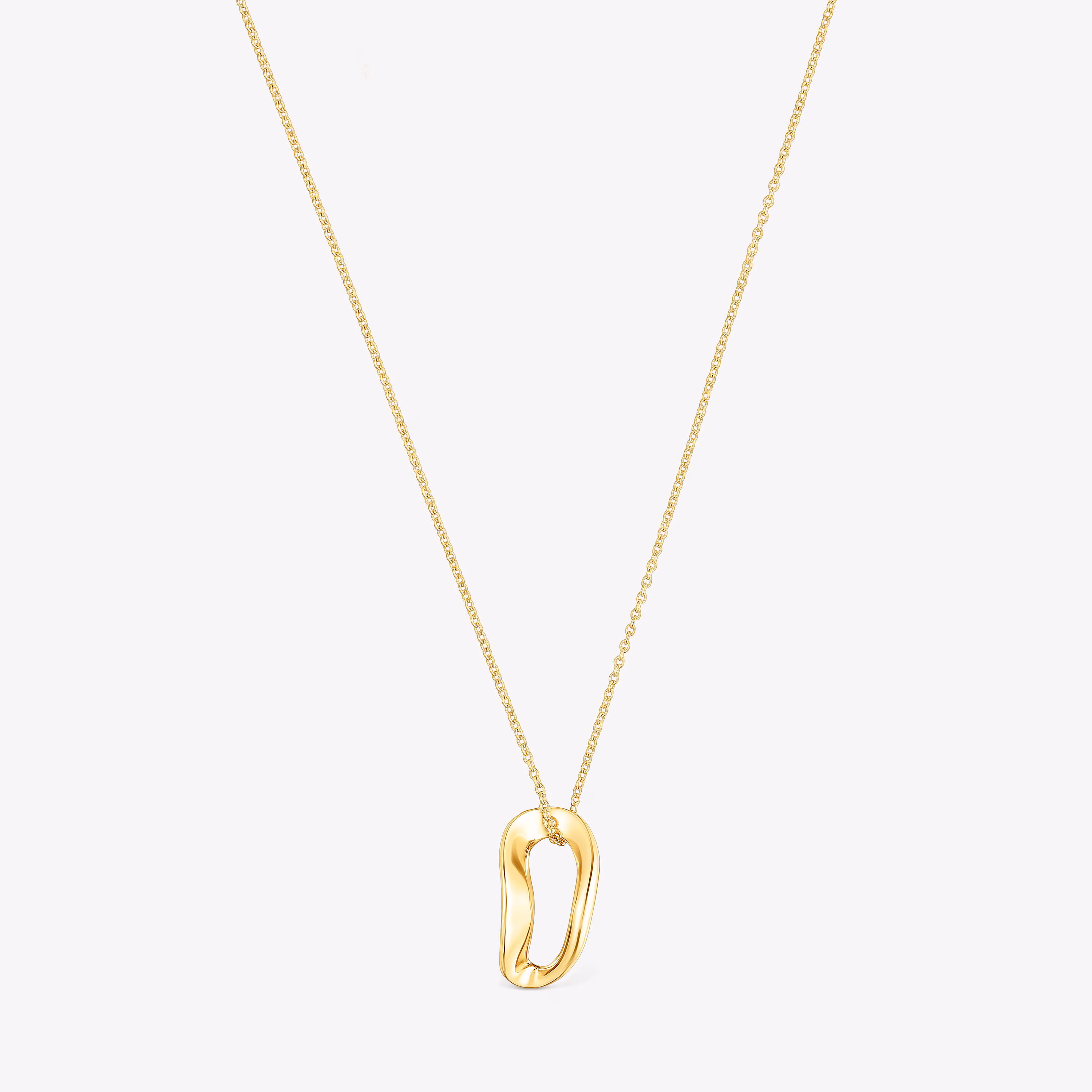 Collar con baño de oro 18 kt sobre plata Gregal
