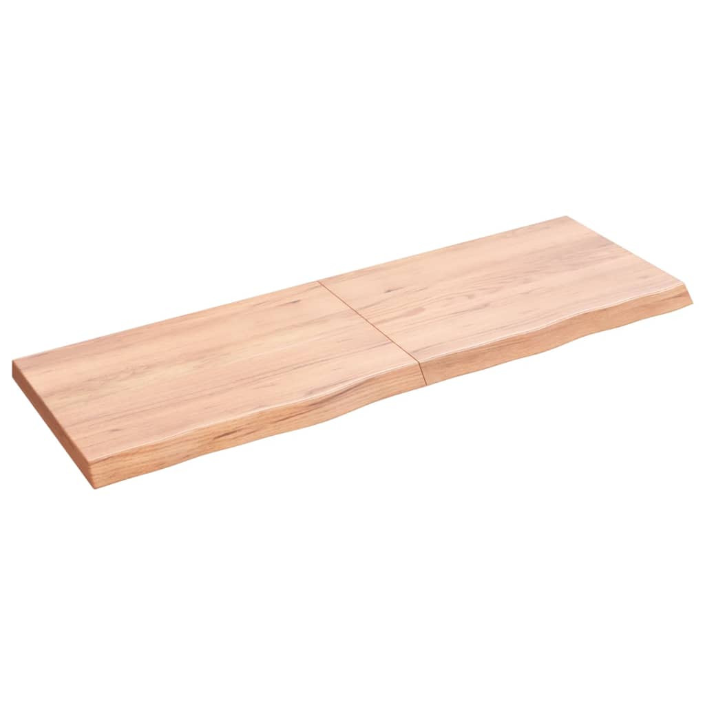 VidaXL Półka brązowa 120x40x(2-4) cm lakierowane