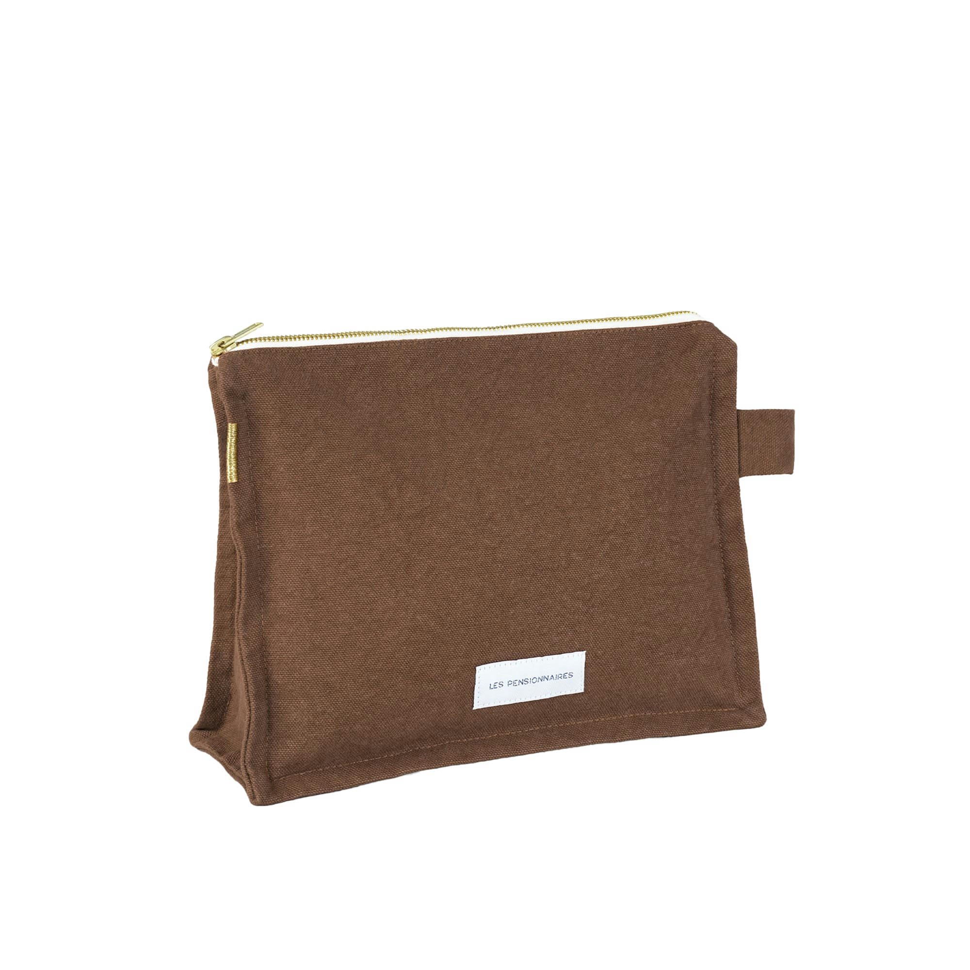 - Trousse de toilette en toile de coton bio noisette