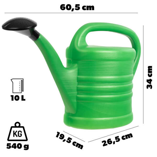 Konewka Ogrodowa Do Podlewania 10L Pojemna