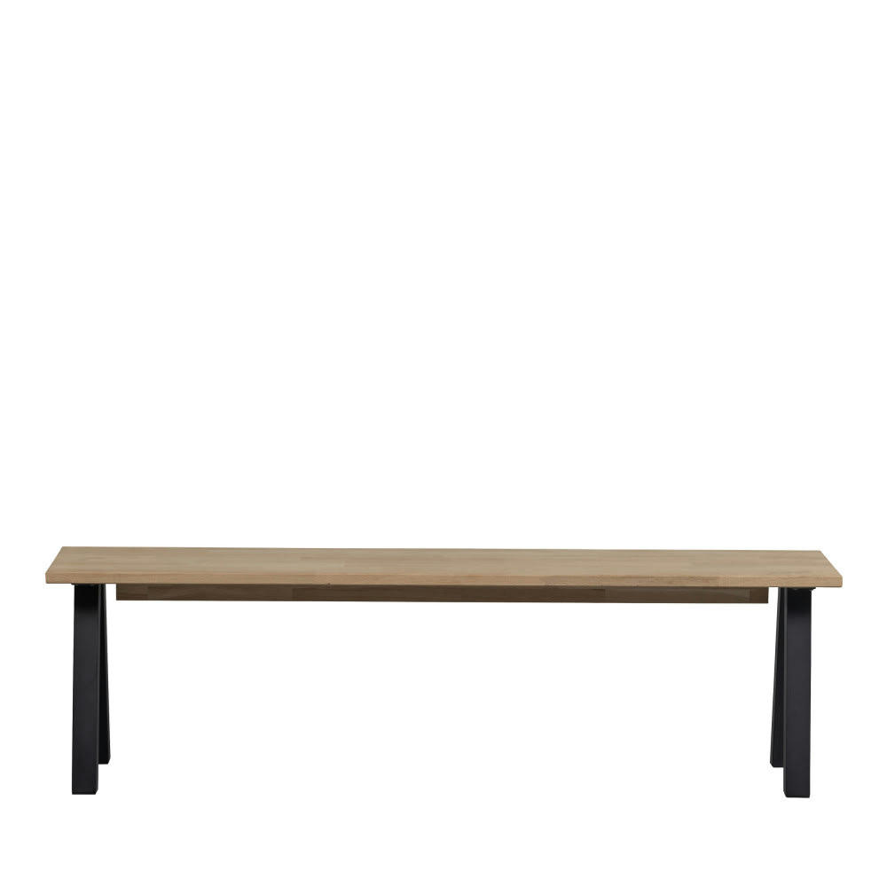 TABLO - Banc en bois piétement en A L160cm bois clair