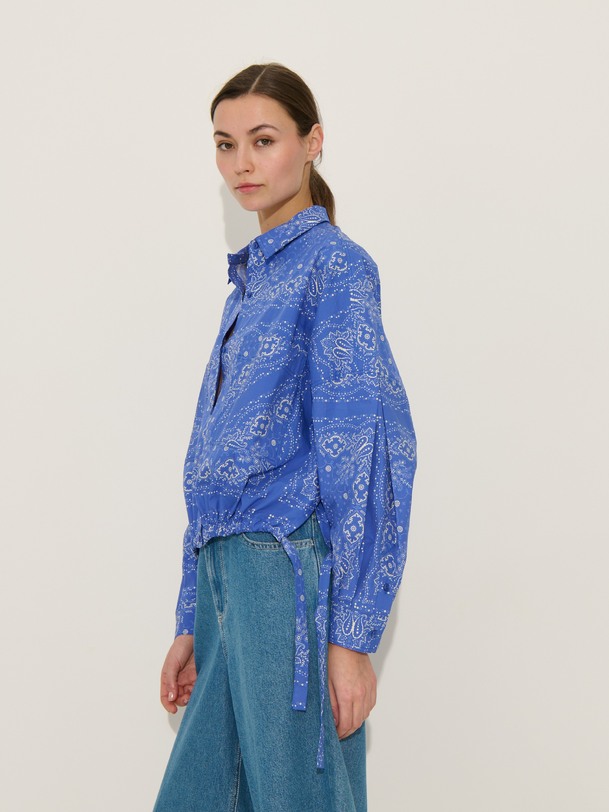 Chemise paige bleu
