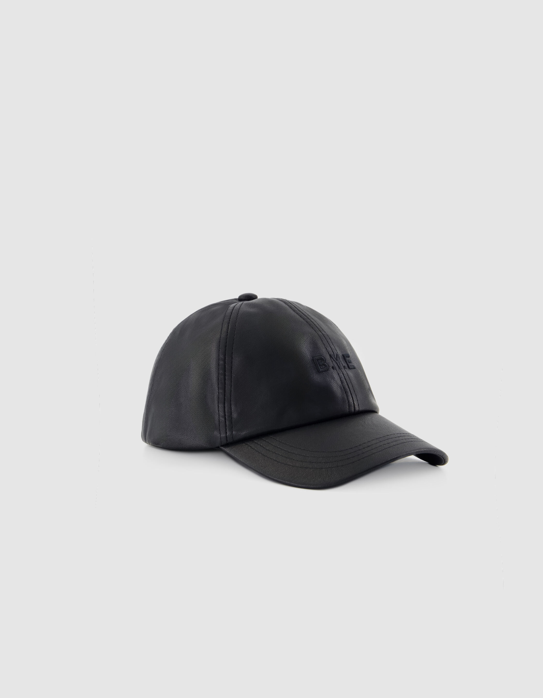 Casquette noire broderie ton sur ton Femme