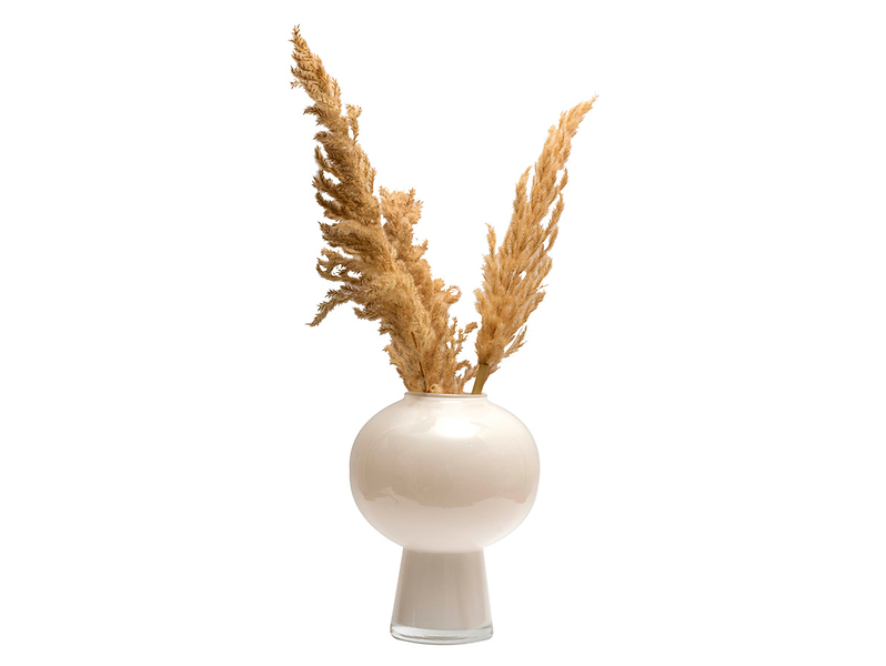 Wazon szklany Modern 25 cm biały