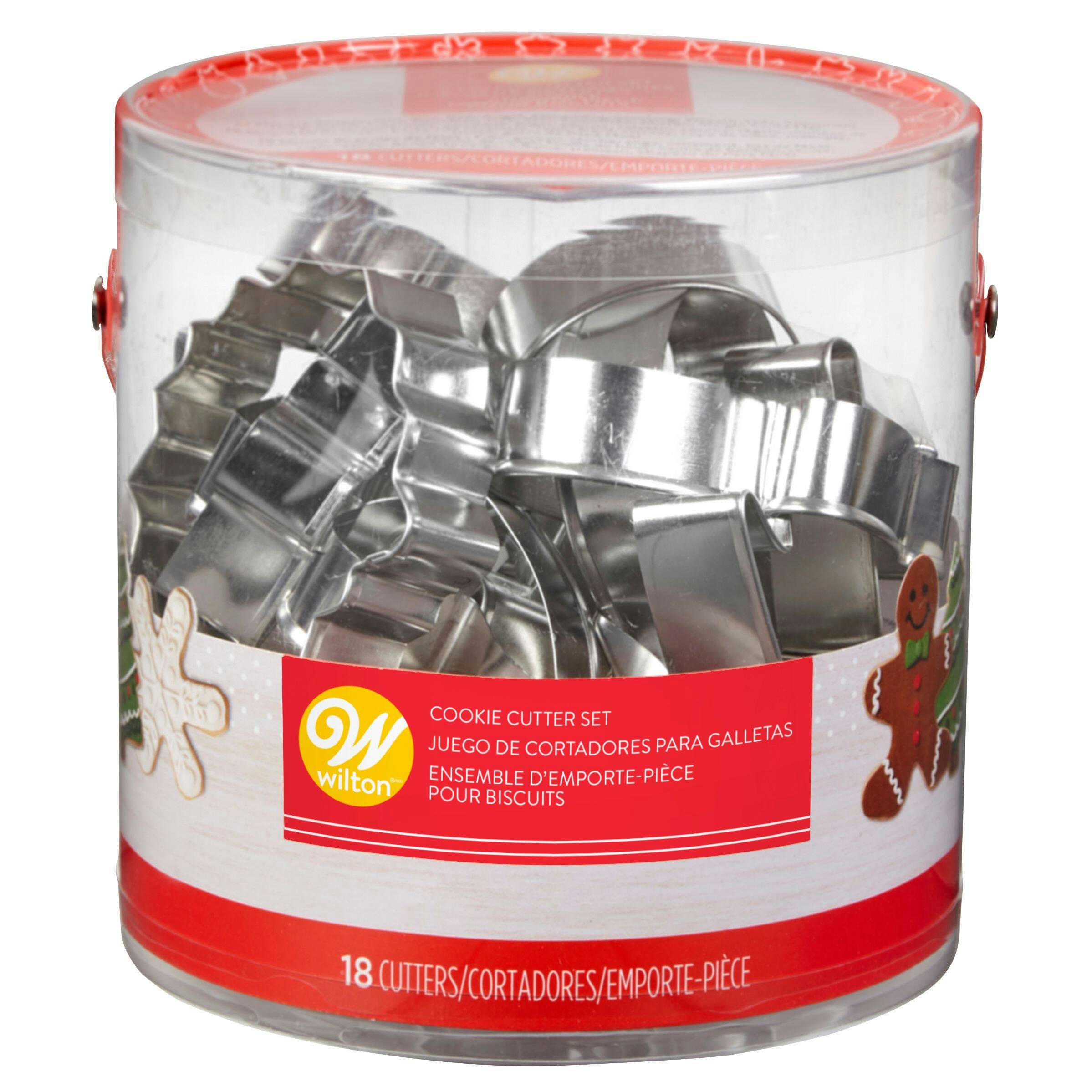 Wilton Holiday Metal Cookie Cutter Set, 18-pc