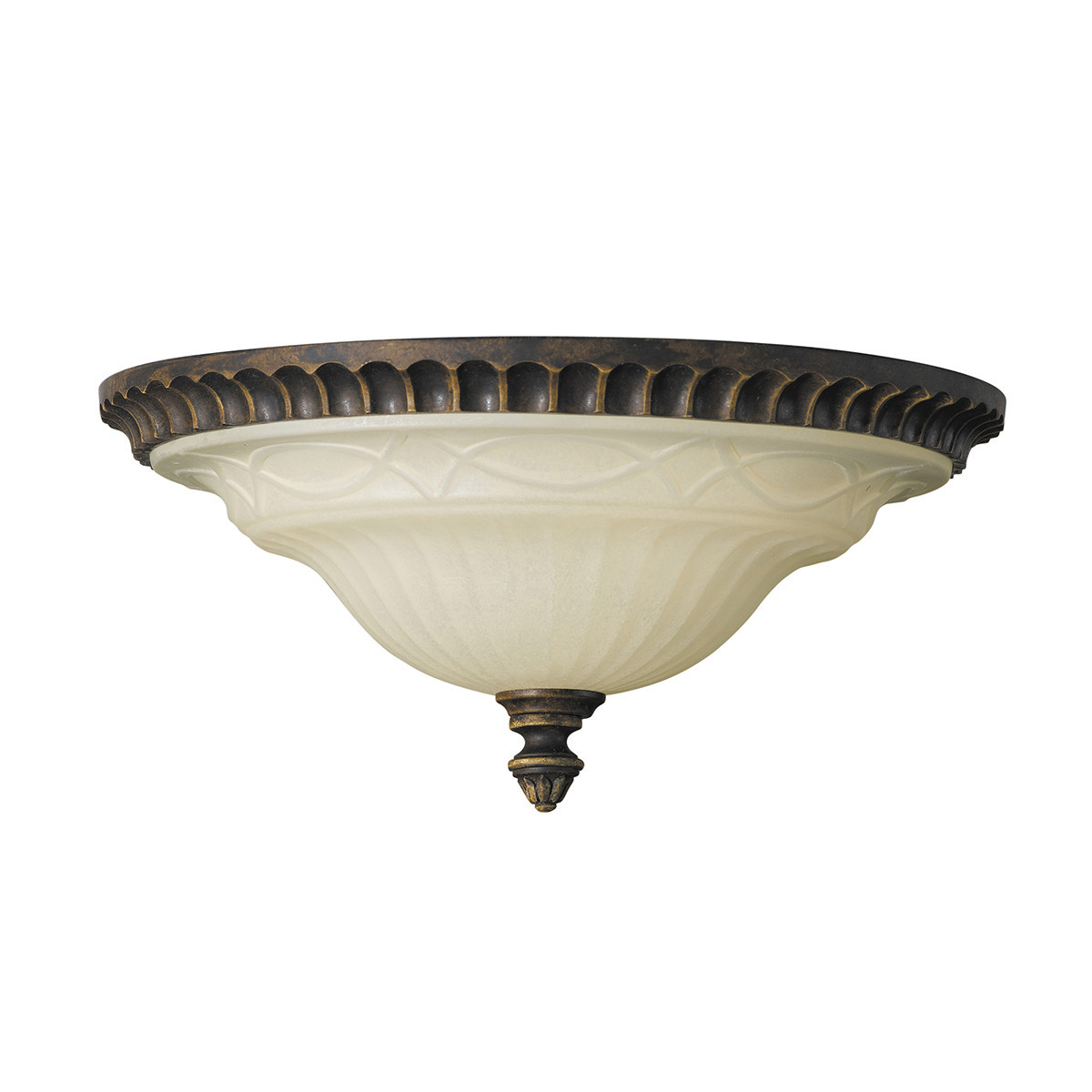Plafonorzech włosko-ecru okrągły 33cm Drawing Room 2xE27x60W IP20 Feiss