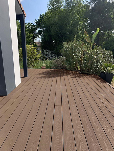 Lame de terrasse composite pin CoexProtect® L.260 x 14,5 cm