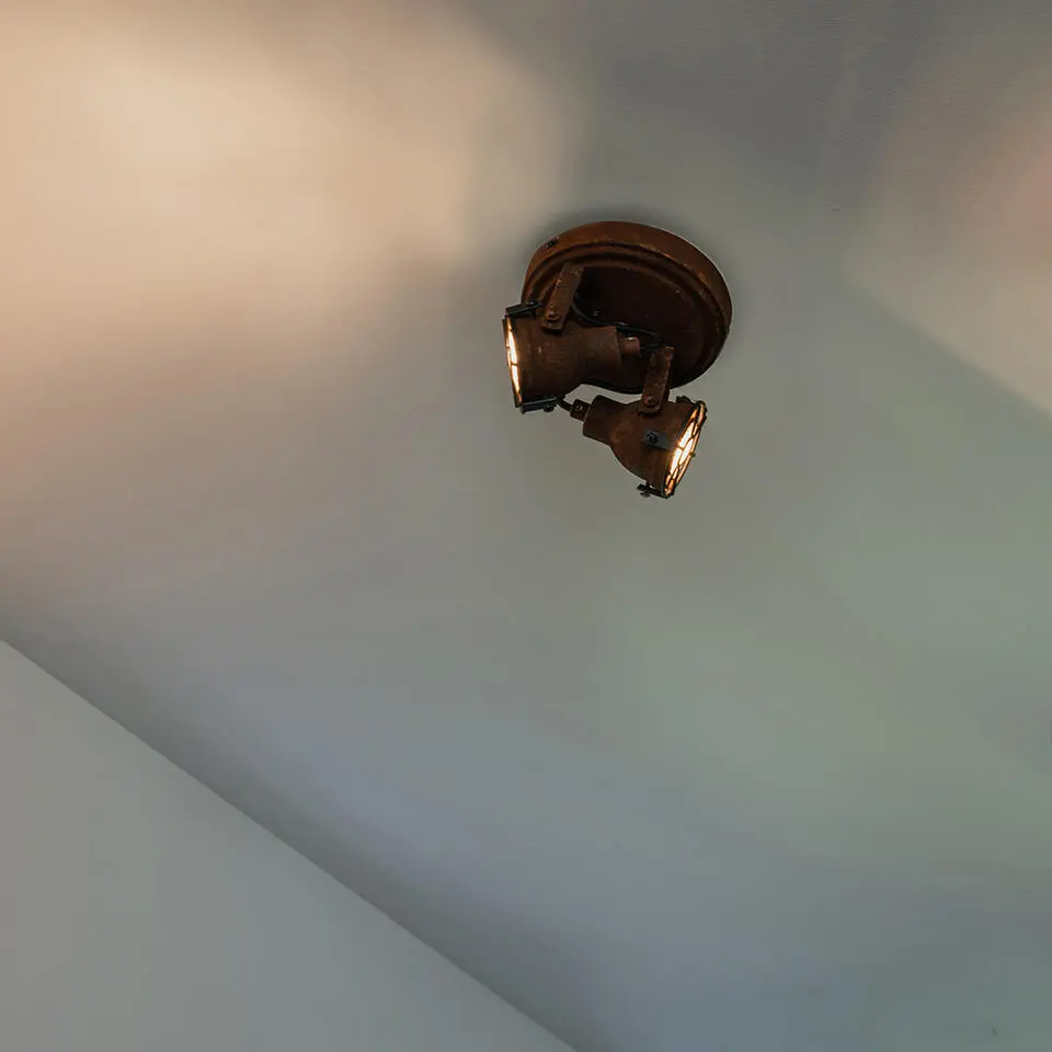 Qazqa verstelbare plafondspot sorra bruin gu10