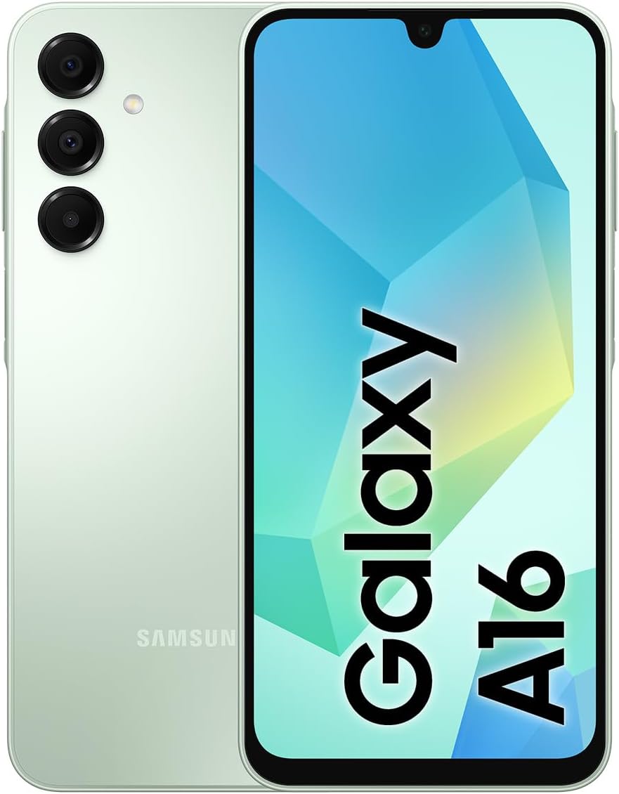SAMSUNG Galaxy A16 4G LTE (128GB + 4GB) International Model SM-A165F/DS Factory Unlocked 6.7 Dual Sim 50MP Dual Cam (Case Bundle) (Light Green)