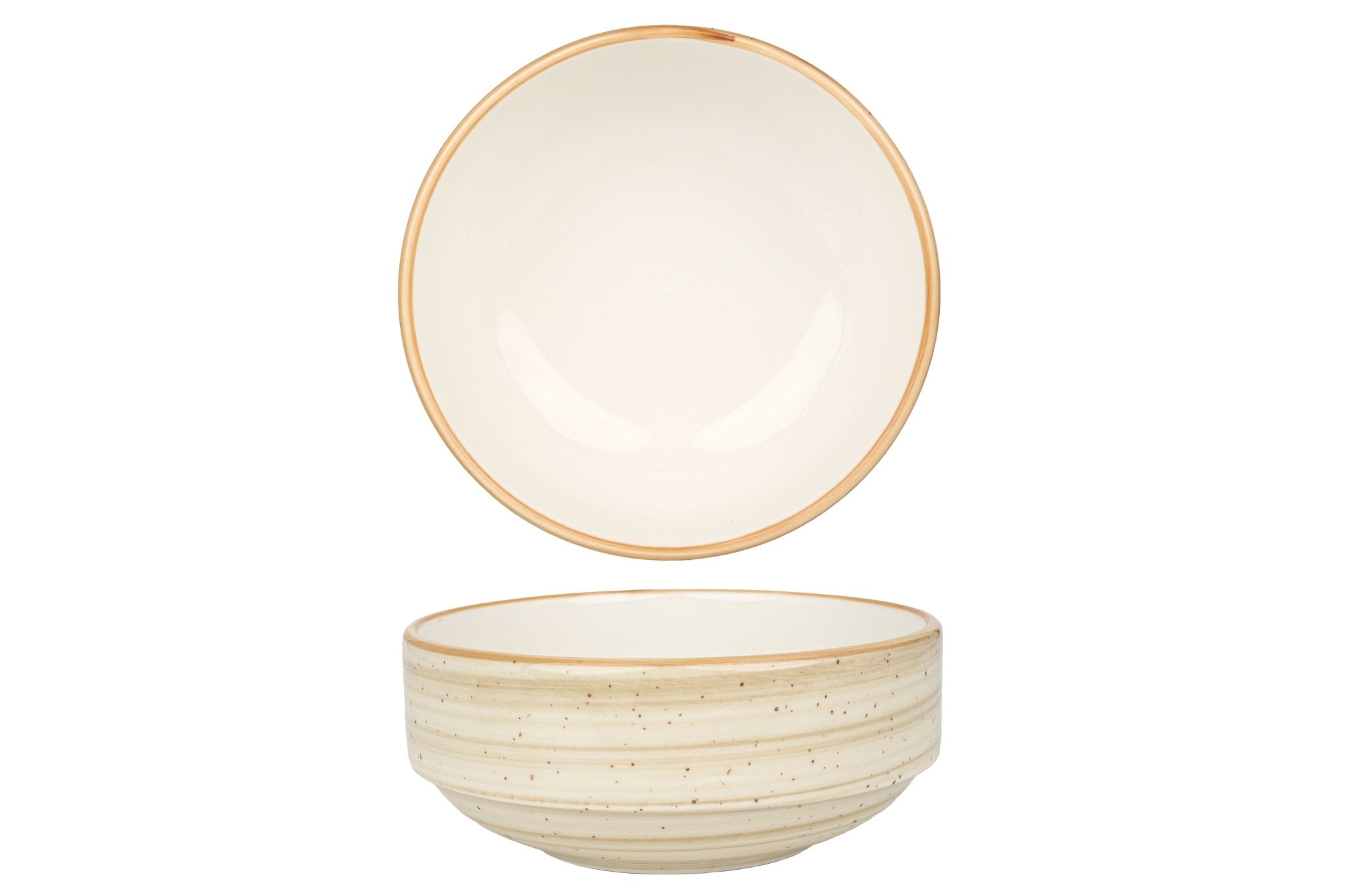 Bonna Kommetje - Aura Terrain - Porselein - 14 cm (500cc) - set van 6